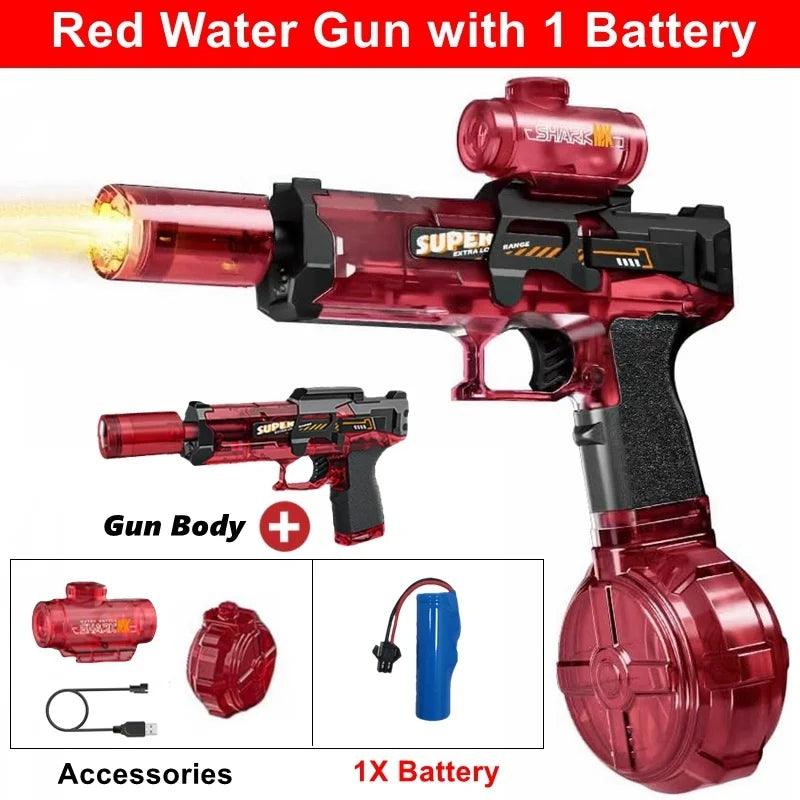 Electric Water Gun | LED Light Fire Effect | Toylandeu™