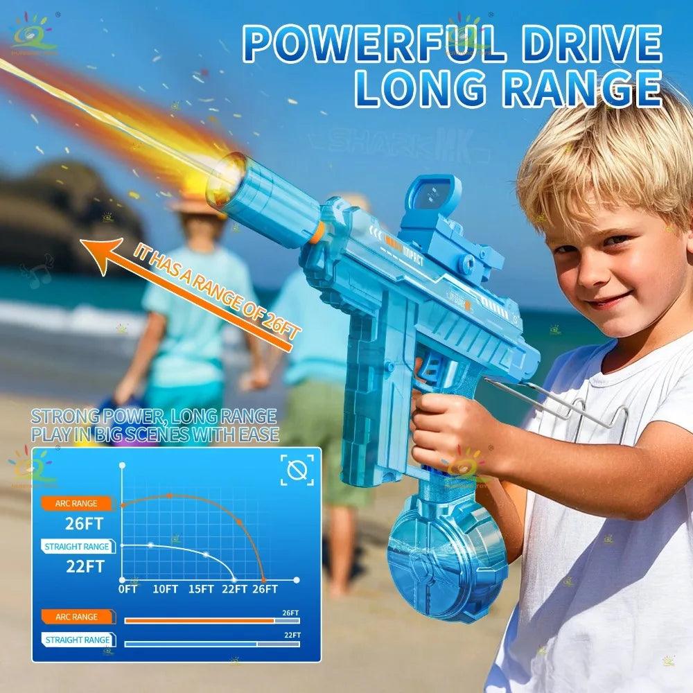 Electric Water Gun | LED Light Recoil | Toylandeu™