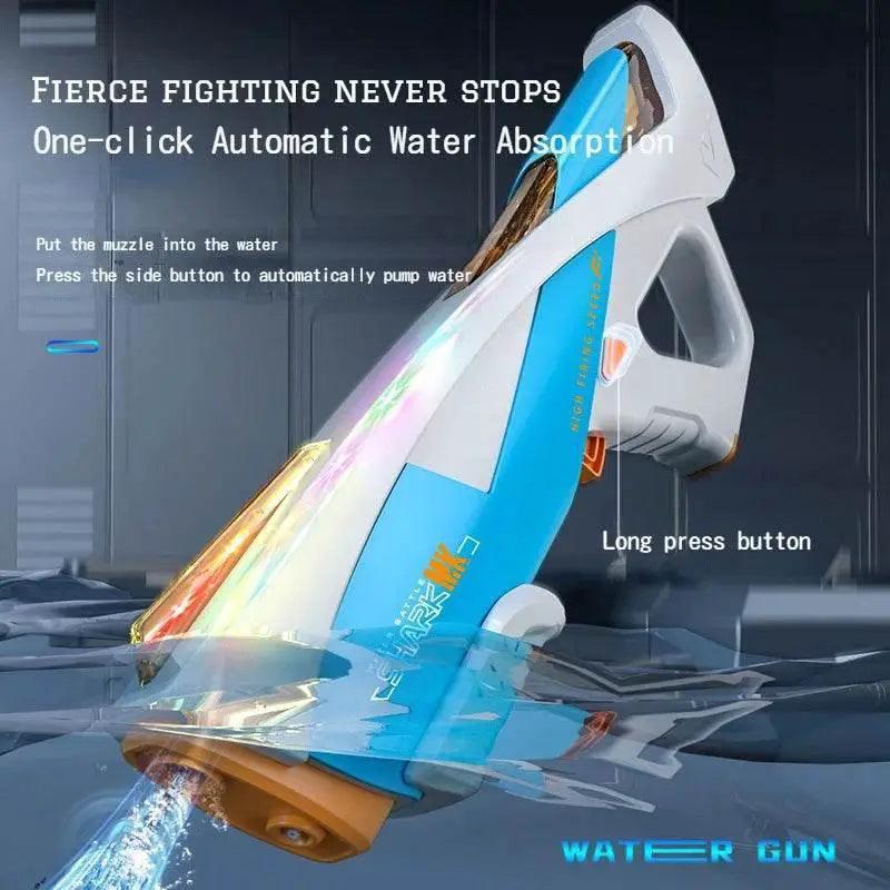  LED Marquee Electric Water Gun for Kids Full Automatic High Power Absorb Water Summer Outdoor Pool Toy -  ToylandEU™