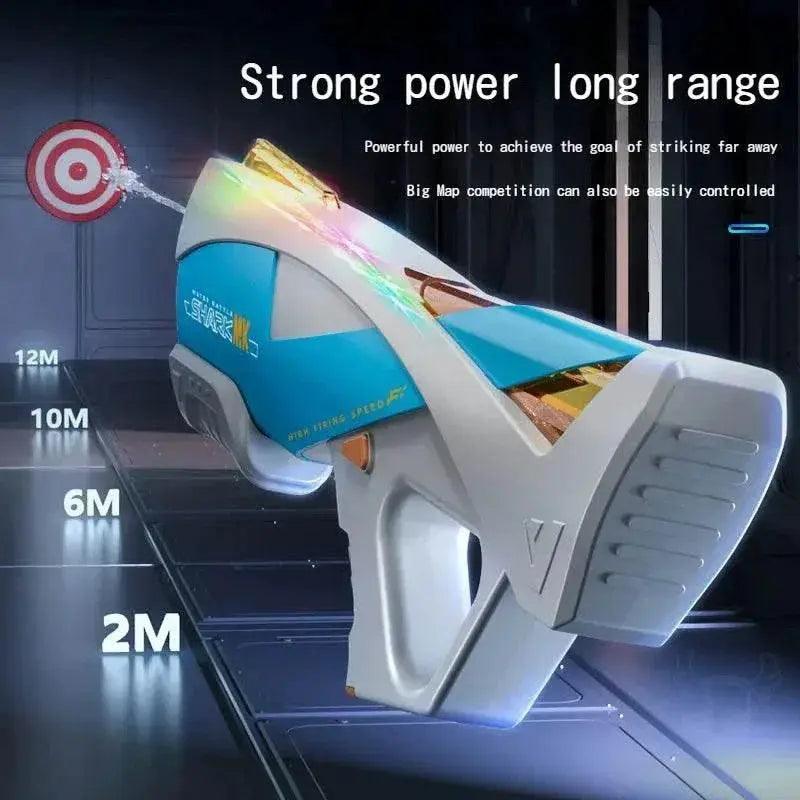  LED Marquee Electric Water Gun for Kids Full Automatic High Power Absorb Water Summer Outdoor Pool Toy -  ToylandEU™