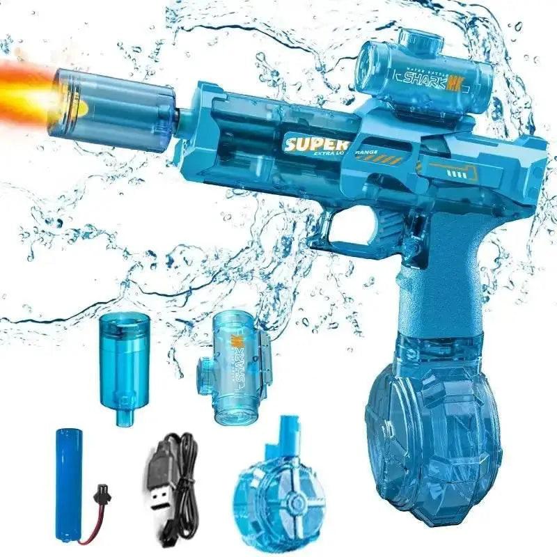  Led Light Emitting Electric Water Gun Toy With Automatic Sensor Lights For Kids Summer Outdoor Beach Pool Play -  ToylandEU™