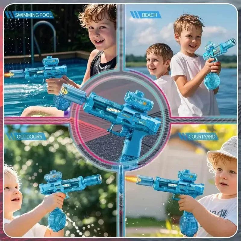  Led Light Emitting Electric Water Gun Toy With Automatic Sensor Lights For Kids Summer Outdoor Beach Pool Play -  ToylandEU™