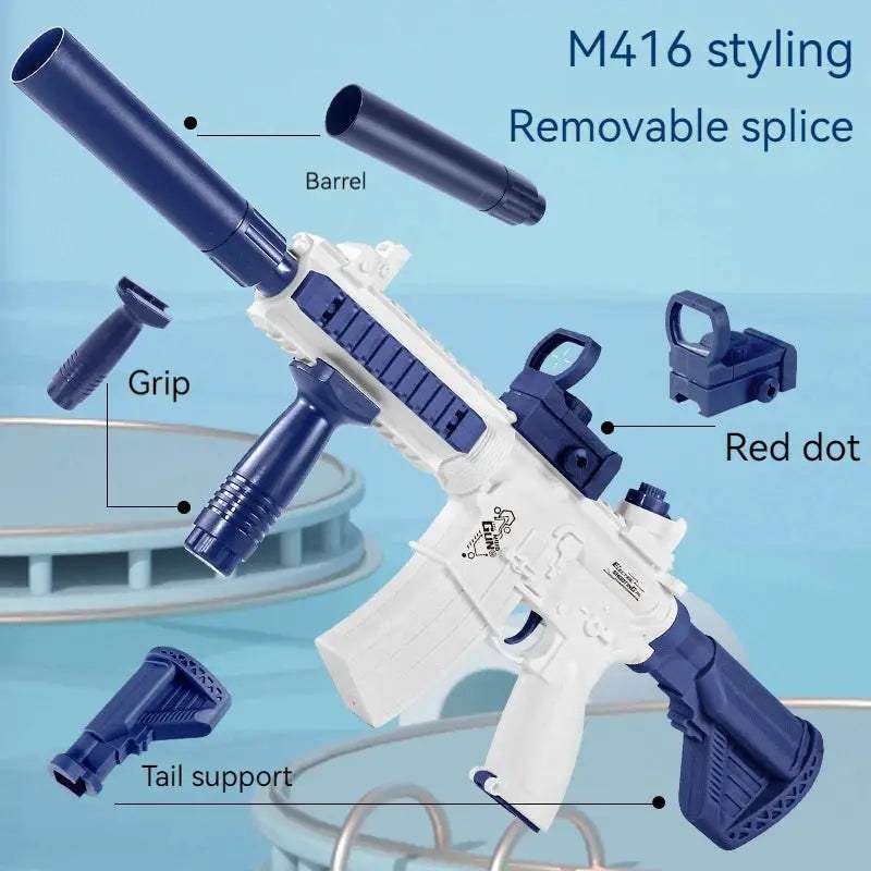 Electric Water Gun M416 Water Blaster With Large 280ML Tank - ToylandEU