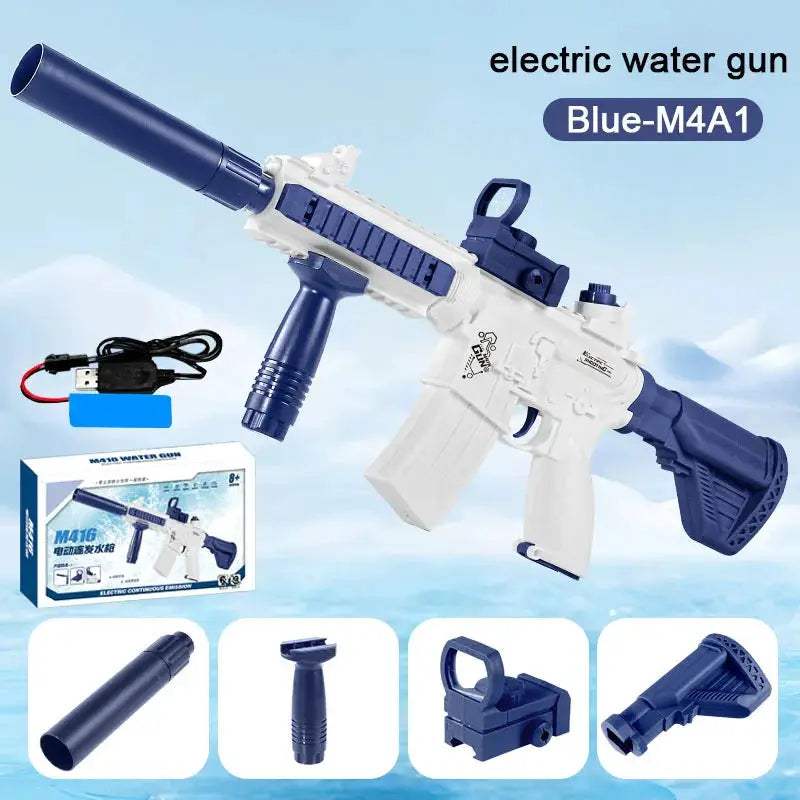 Electric Water Gun M416 Water Blaster With Large 280ML Tank - ToylandEU