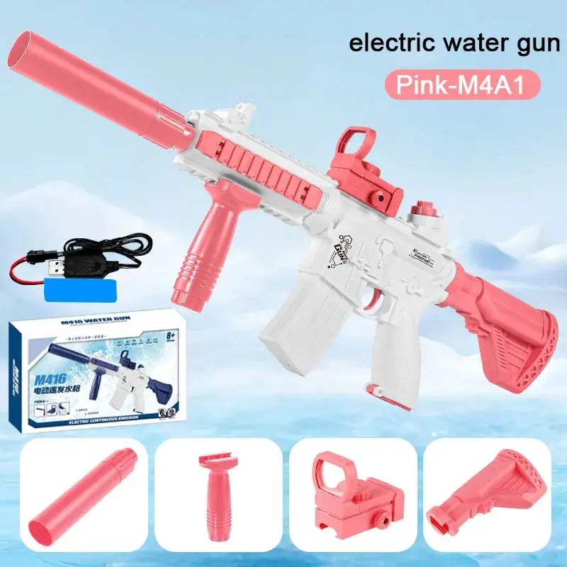 Electric Water Gun M416 Water Blaster With Large 280ML Tank - ToylandEU