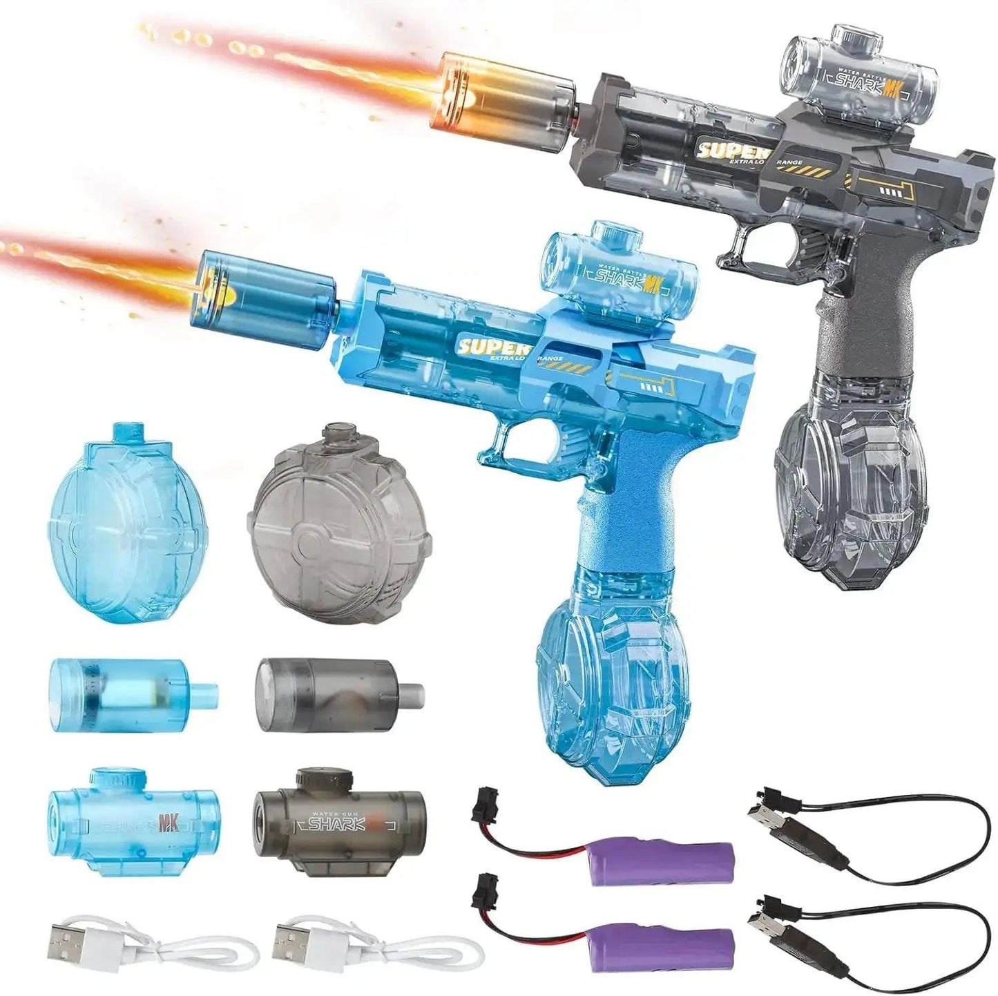  Rechargeable Electric Water Gun With LED Lights 26ft Range -  ToylandEU™