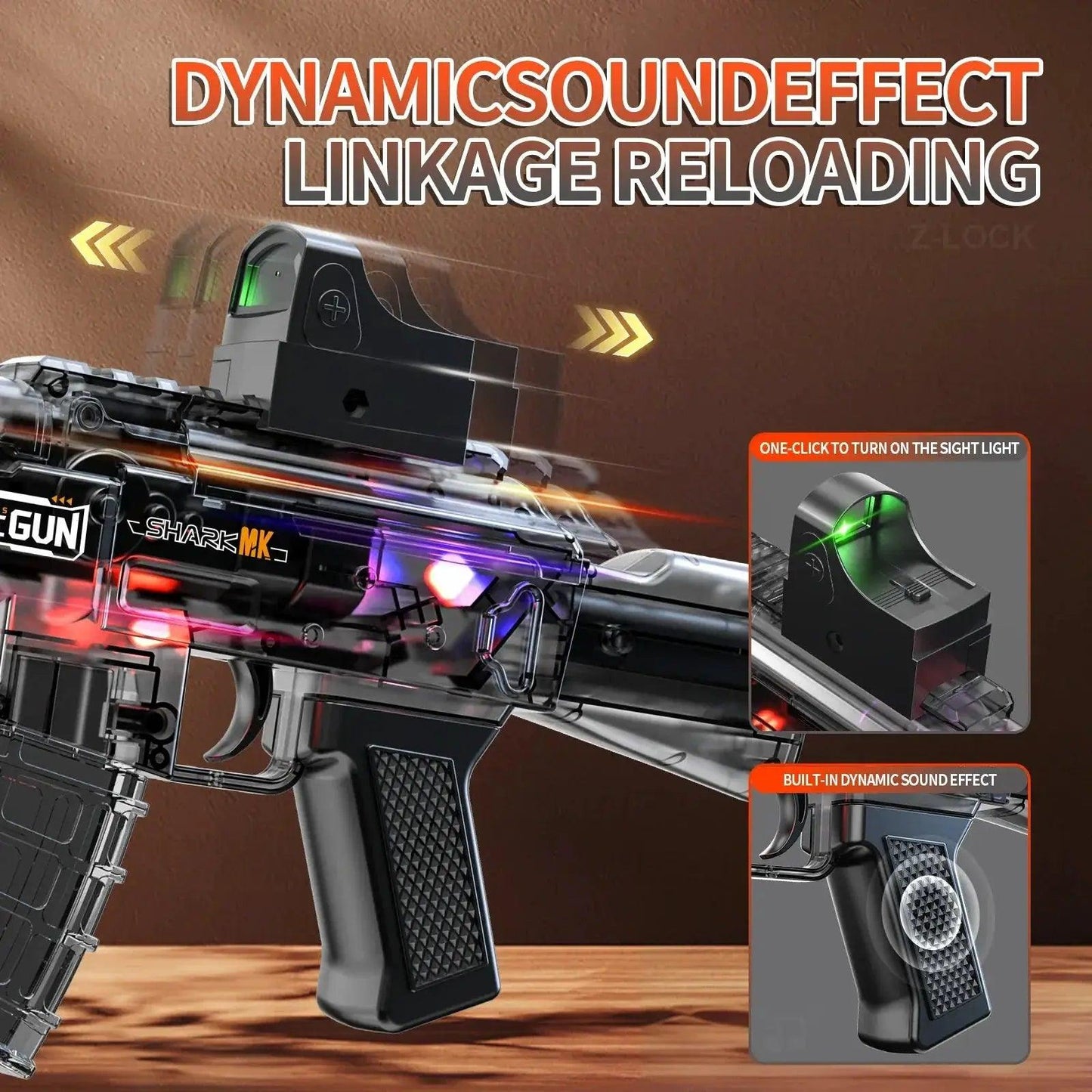  Electric Water Gun Toy With Lights And Spray Action -  ToylandEU™