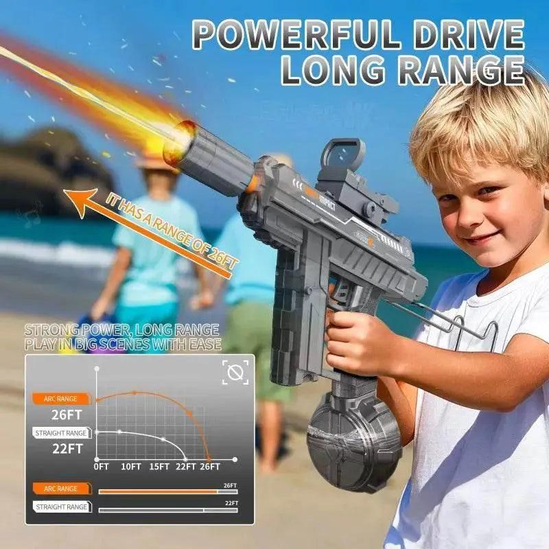  UZI Electric Water Gun with Light Up Toys for Kids Summer Outdoor Shooting Game Powerful Automatic Water Squirt Gun -  ToylandEU™