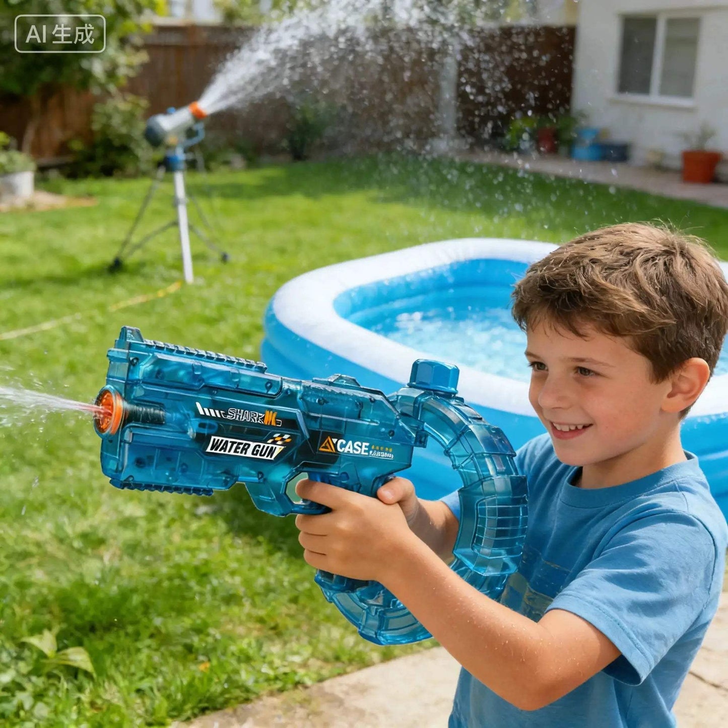 Electric Water Guns For Adults Powerful Squirt Automatic Water Suction Water Blasters Summer Outdoor Beach Toy For boys Kid Gift - ToylandEU