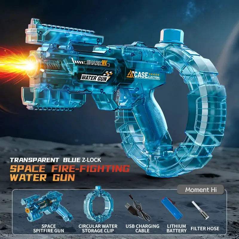 Electric Water Guns For Adults Powerful Squirt Automatic Water Suction Water Blasters Summer Outdoor Beach Toy For boys Kid Gift - ToylandEU