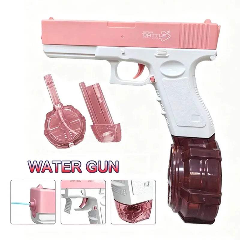Electric Water Guns For Adults Powerful Squirt Automatic Water Suction Water Blasters Summer Outdoor Beach Toy For boys Kid Gift - ToylandEU