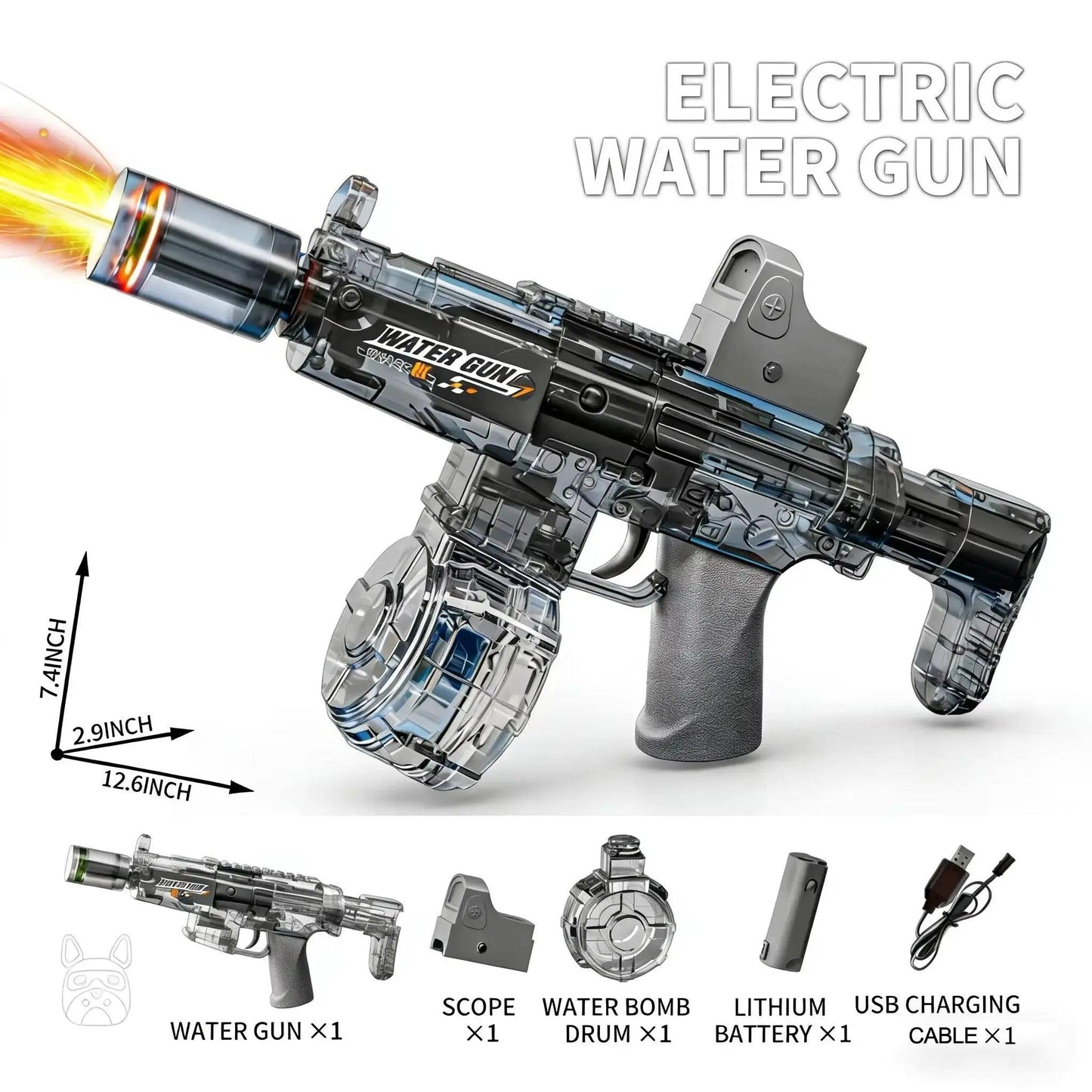  Electric Water Gun Water Blaster With Powerful Suction -  ToylandEU™