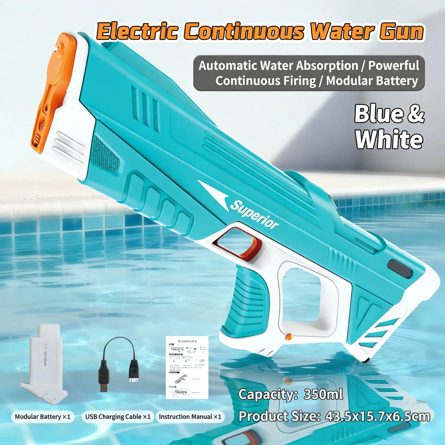  Electric Water Gun With Automatic Water Absorption -  ToylandEU™