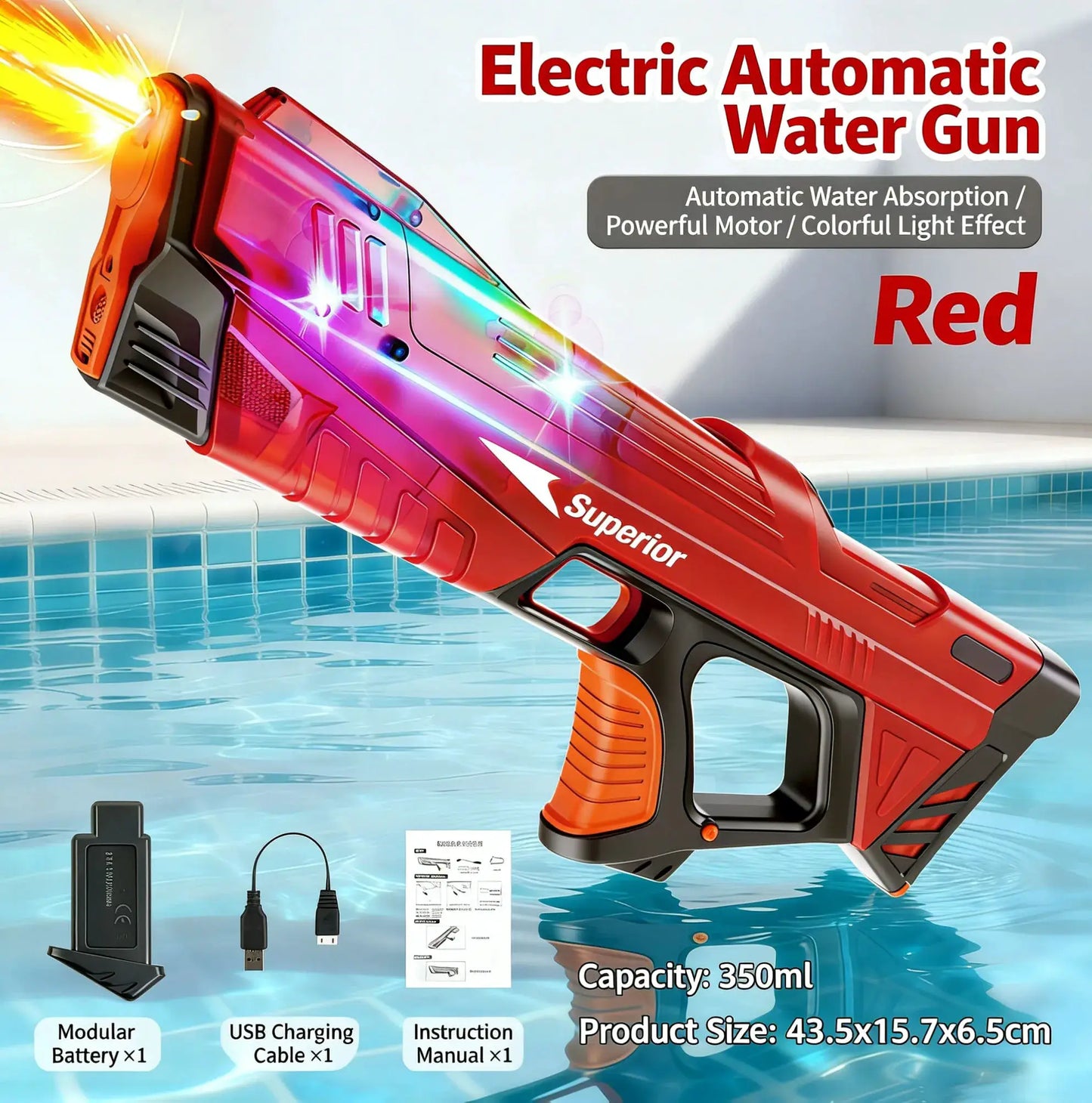  Electric Water Gun With Automatic Water Absorption -  ToylandEU™