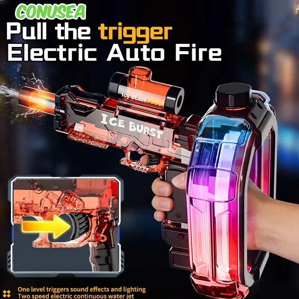 Electric Water Gun With Lights For Long Range Power - ToylandEU
