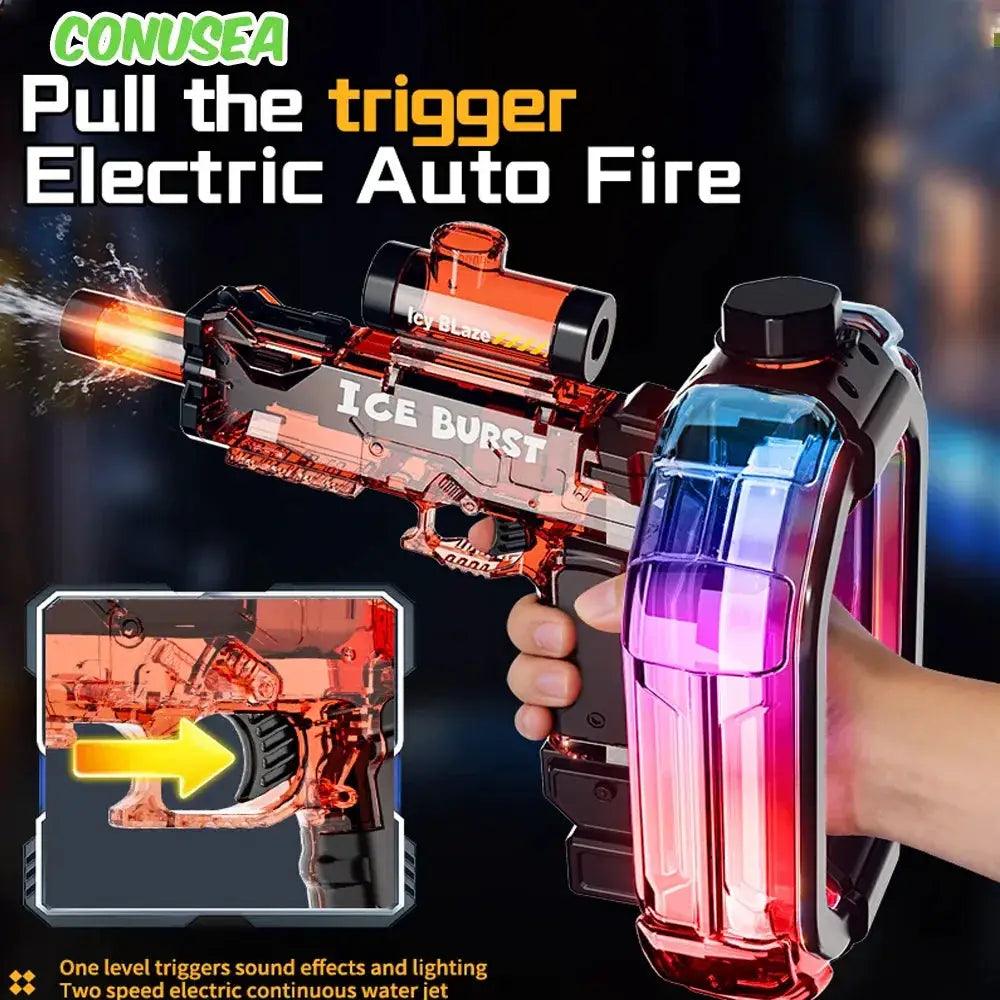  Electric Water Gun With Lights Long Range Power -  ToylandEU™