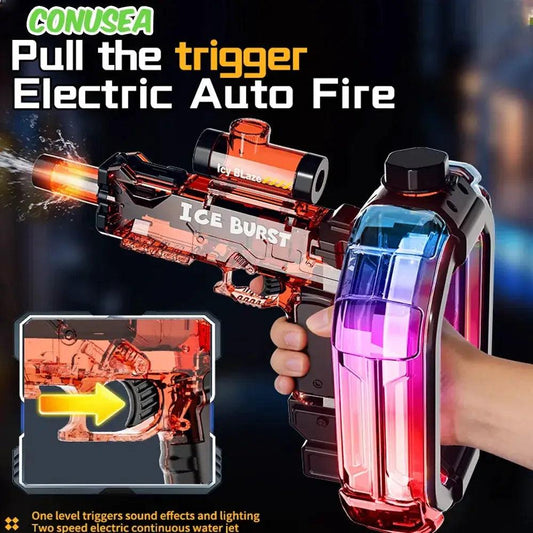  Electric Water Gun With Lights Long Range Power -  ToylandEU™
