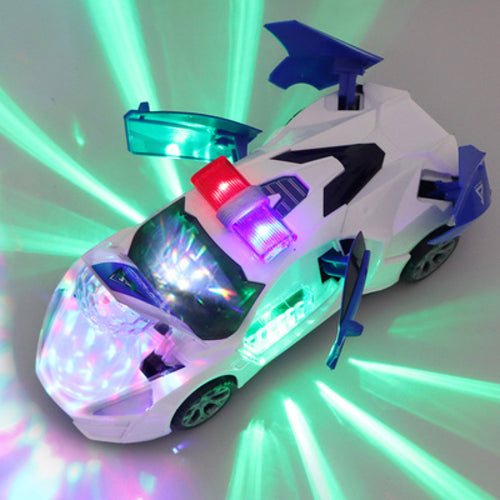 Transforming Electric Police Car Toy for Boys, with Dancing and Rotating Features ToylandEU.com Toyland EU
