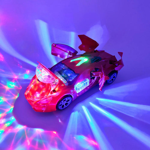 Transforming Electric Police Car Toy for Boys, with Dancing and Rotating Features ToylandEU.com Toyland EU