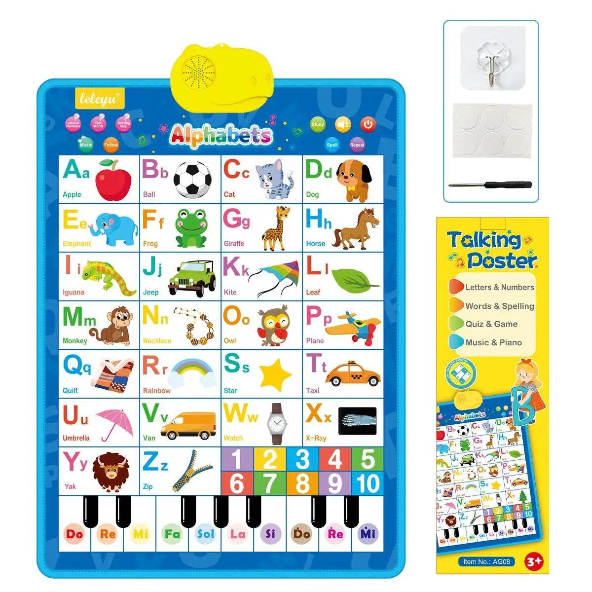 Electronic Alphabet Wall Chart Talking ABC For Toddlers - ToylandEU
