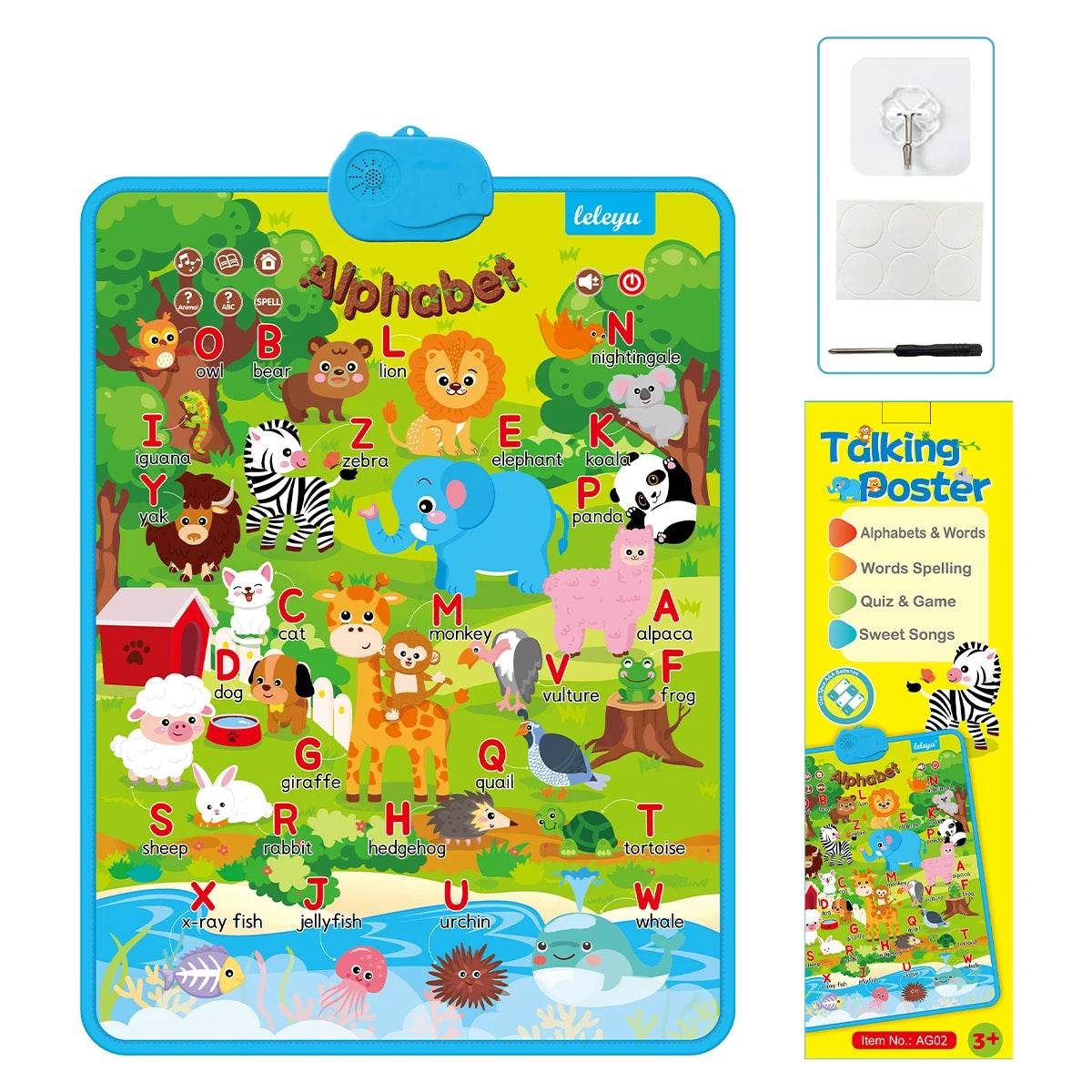 Electronic Alphabet Wall Chart Talking ABC For Toddlers - ToylandEU