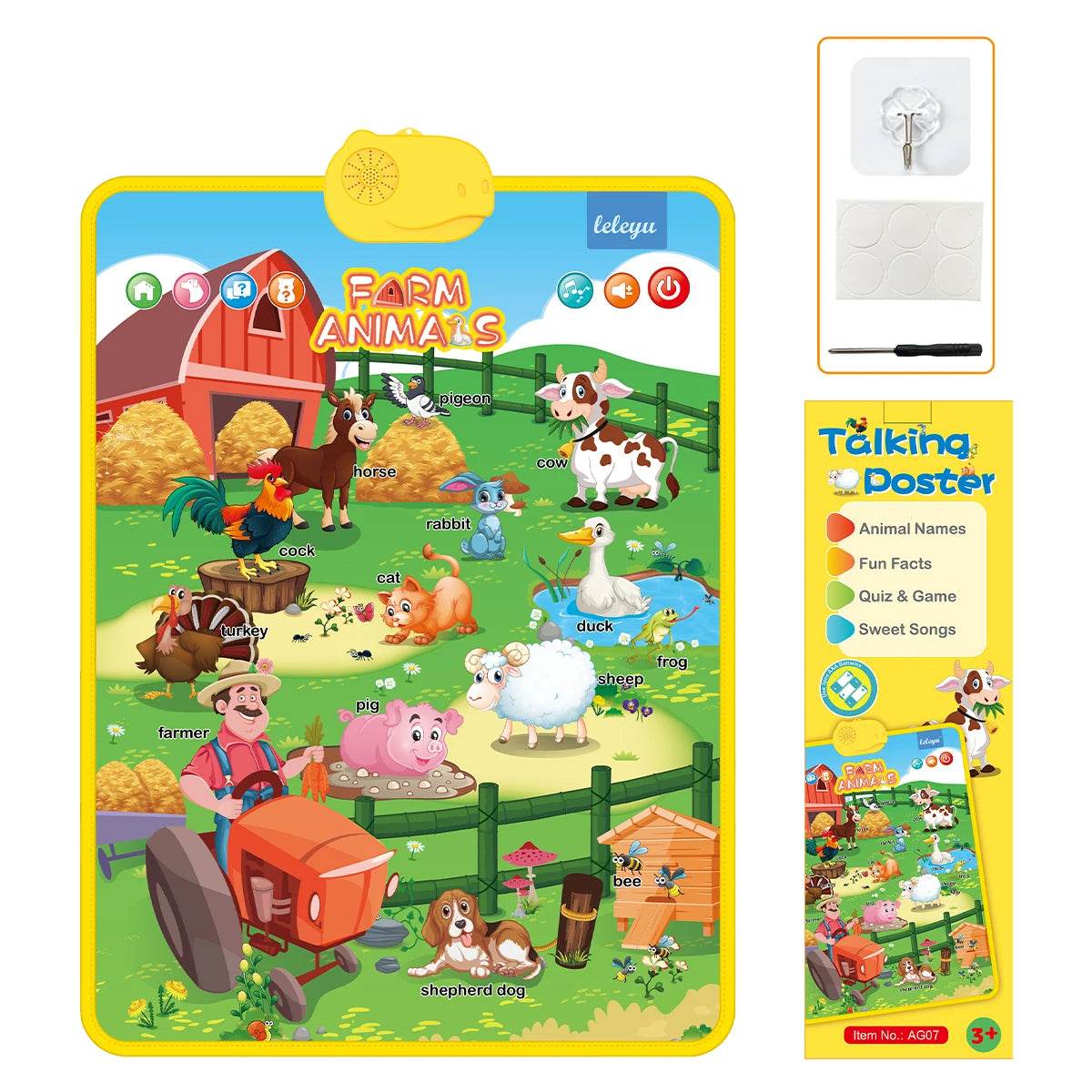 Electronic Alphabet Wall Chart Talking ABC For Toddlers - ToylandEU