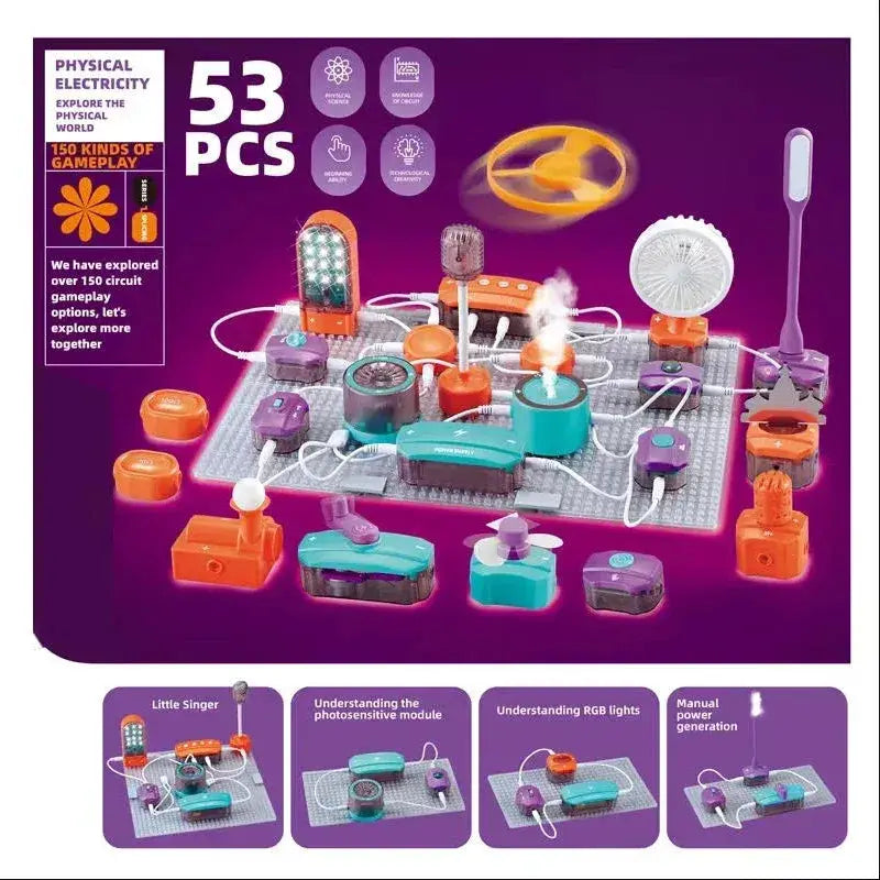Electronic Building Blocks STEM Kit for Kids Circuit Experiments - ToylandEU