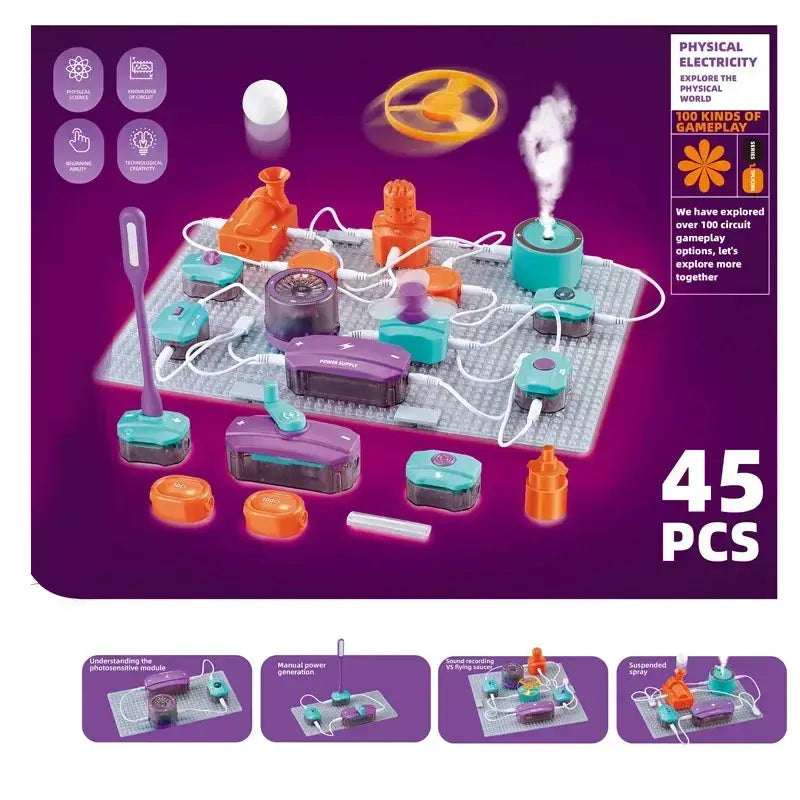 Electronic Building Blocks STEM Kit for Kids Circuit Experiments - ToylandEU