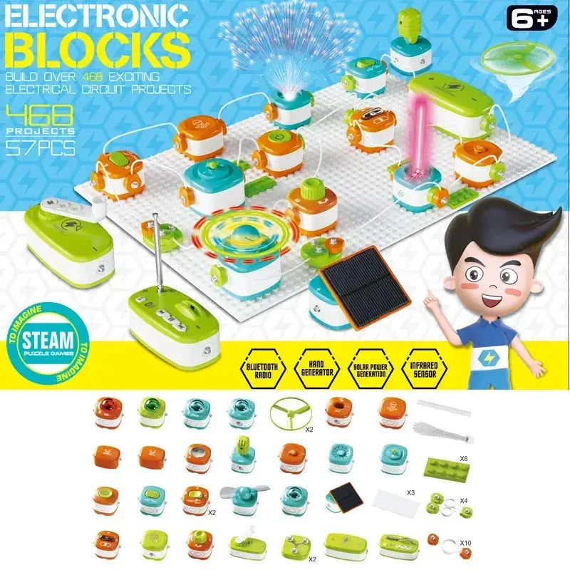 Electronic Building Blocks STEM Kit for Kids Circuit Experiments - ToylandEU
