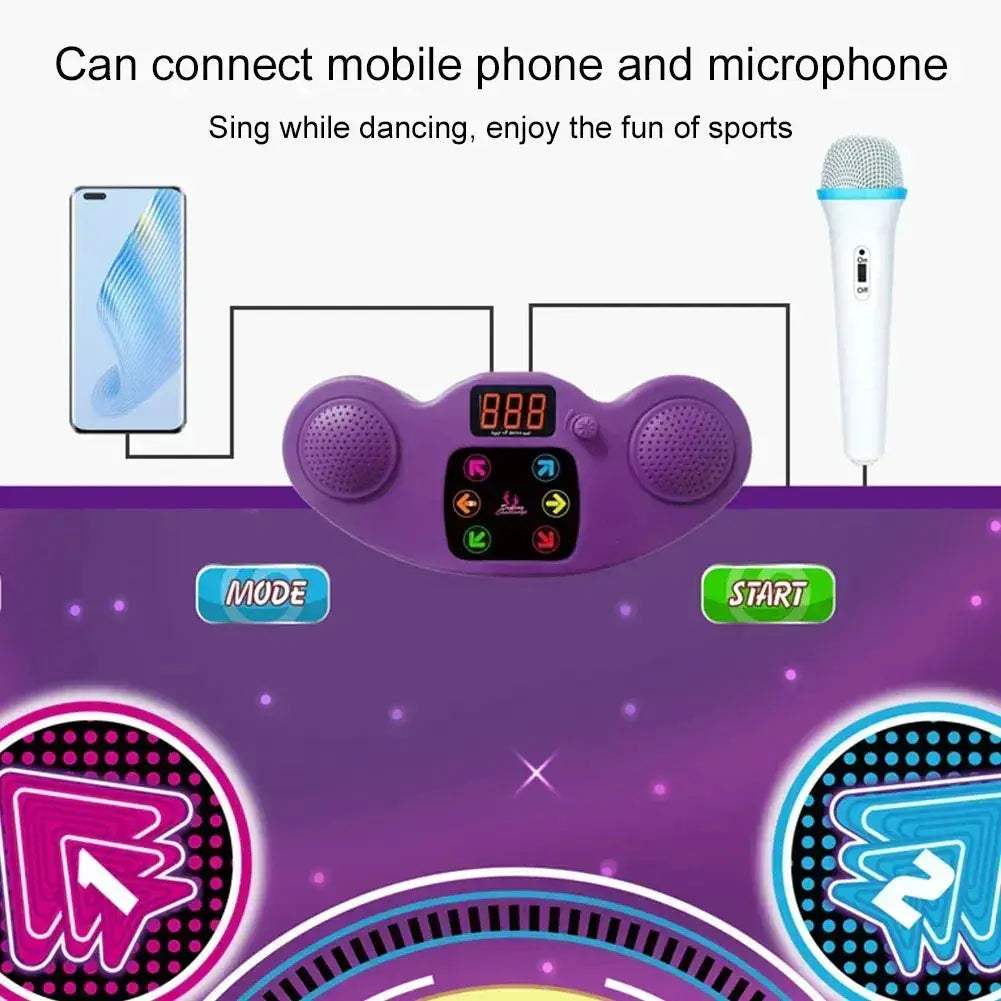 Electronic Dance Pad With LED Lights Bluetooth Wireless - ToylandEU