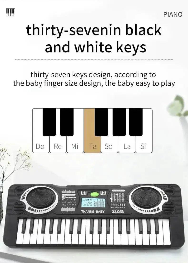  Portable 37 Keys Digital Keyboard LED Display Electronic Piano for Children Kids Educational Musical Instrument Toy -  ToylandEU™