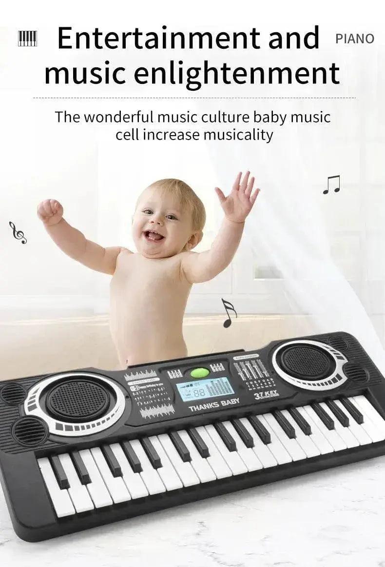  Portable 37 Keys Digital Keyboard LED Display Electronic Piano for Children Kids Educational Musical Instrument Toy -  ToylandEU™