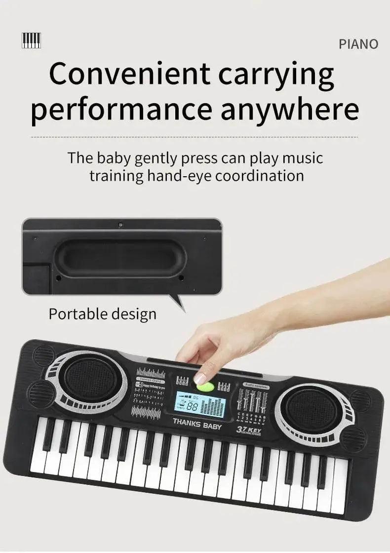  Portable 37 Keys Digital Keyboard LED Display Electronic Piano for Children Kids Educational Musical Instrument Toy -  ToylandEU™