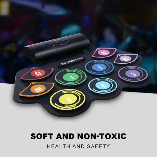  Electronic Roll Up 9 Pads Drum Kit Built In Speaker -  ToylandEU™