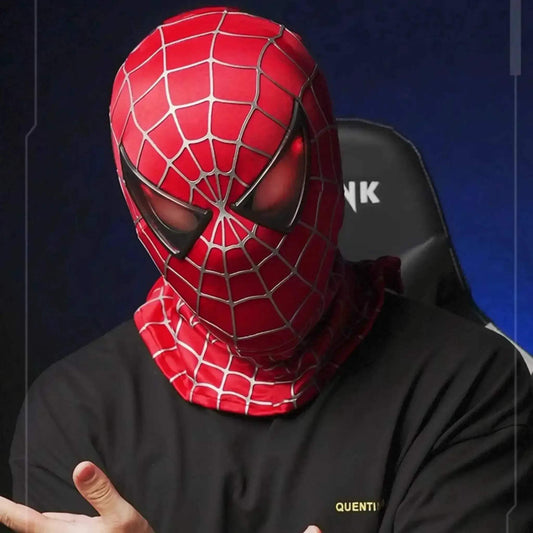 Electronic Spider Man Mask Tobey Maguire Wink Eyes Ring Control - ToylandEU