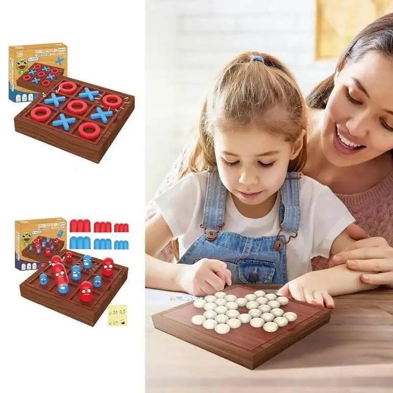  Travel Tic Tac Toe Solitaire Board Game - Family Fun Memory Game for Kids and Adults -  ToylandEU™