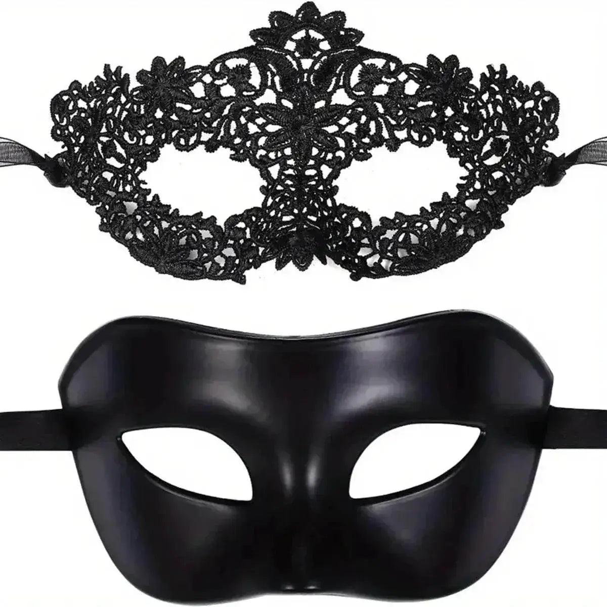  Elegant 2in1 Masquerade Mask Set Toyland EU -  ToylandEU™