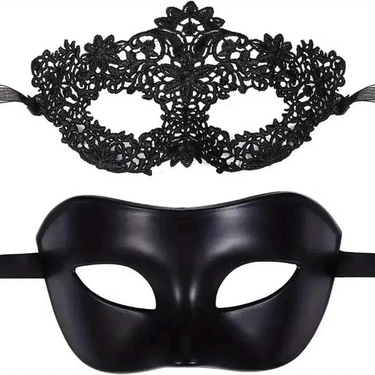  Elegant 2in1 Masquerade Mask Set Toyland EU -  ToylandEU™