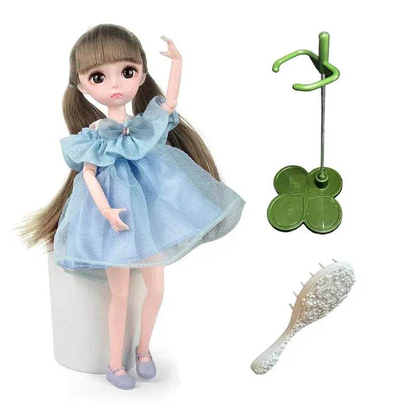 Elegant BJD Doll With Exquisite Makeup And Long Hair - ToylandEU