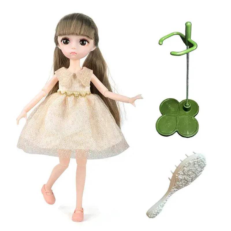 Elegant BJD Doll With Exquisite Makeup And Long Hair - ToylandEU