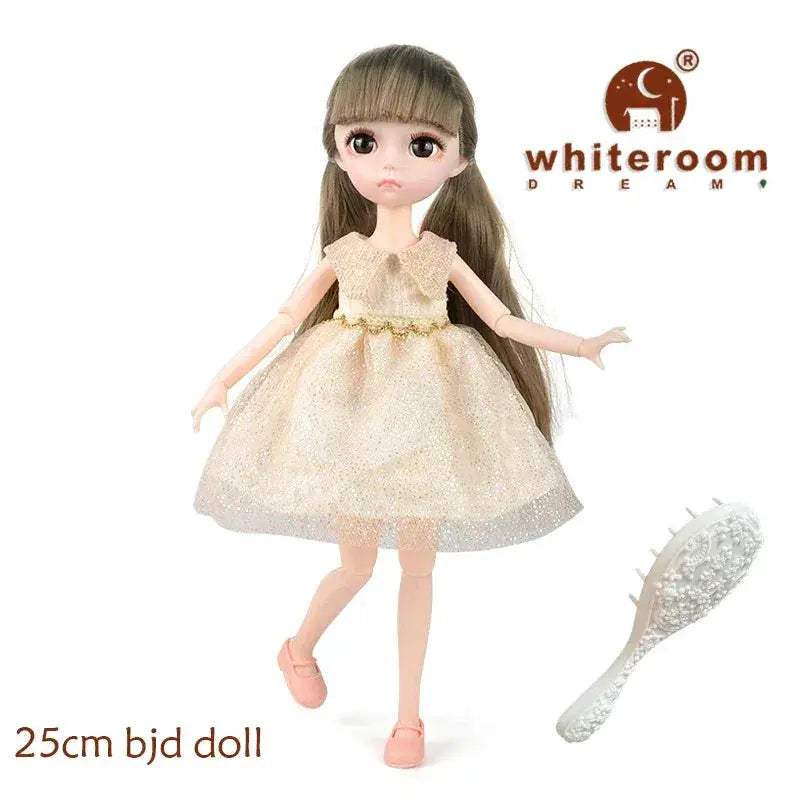 Elegant BJD Doll With Exquisite Makeup And Long Hair - ToylandEU