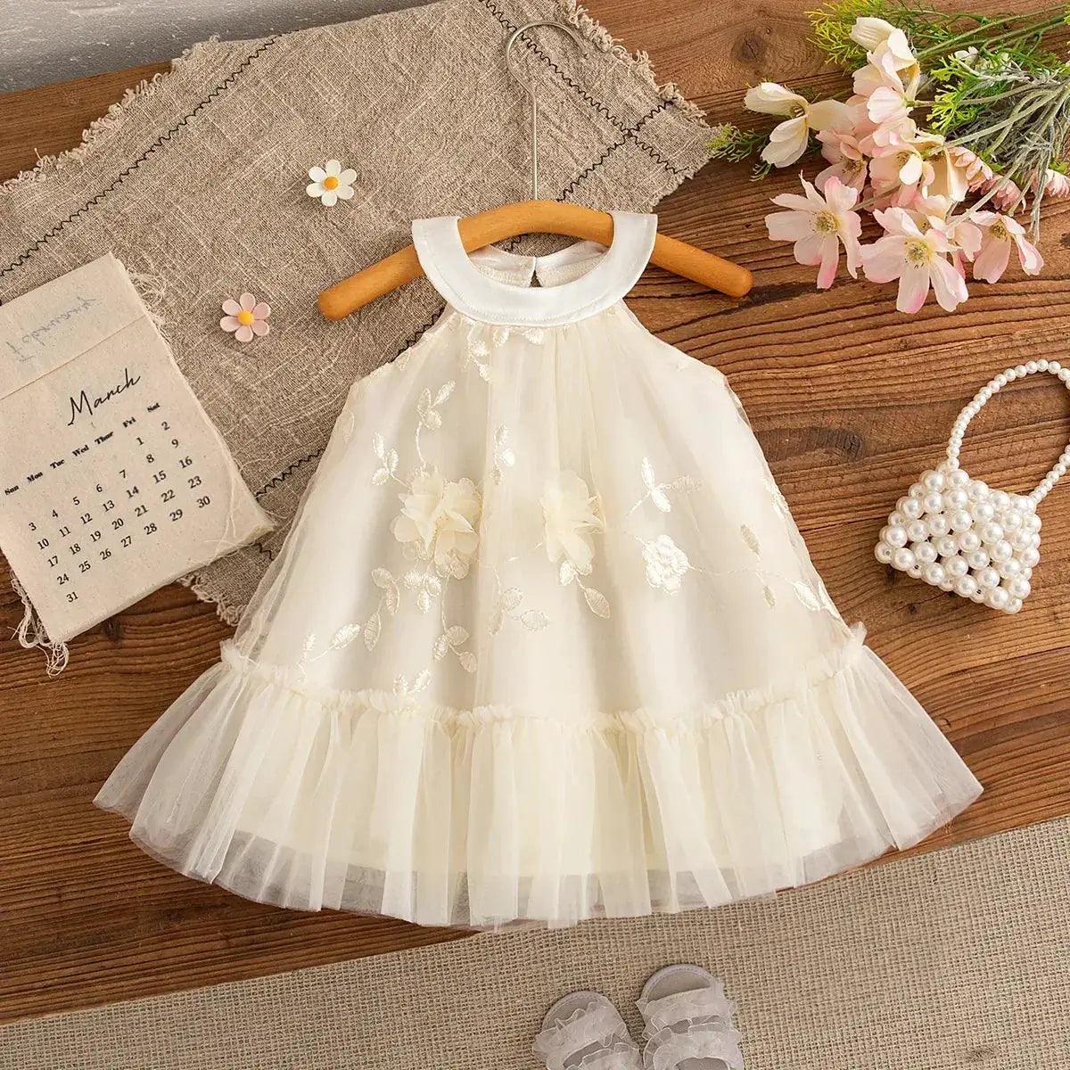  Elegant Baby Dress Embroidered 0to1Y Dress Toyland EU -  ToylandEU™