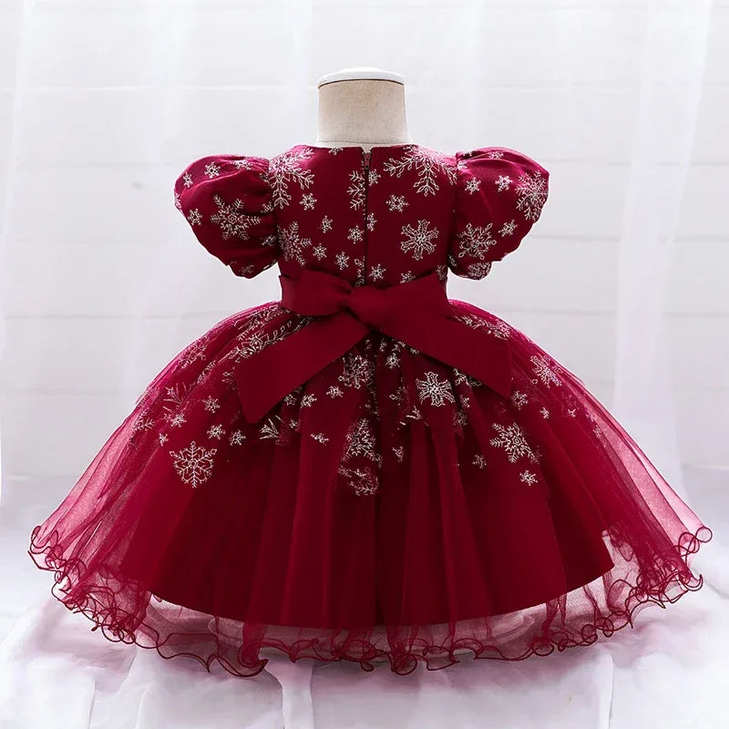 Elegant Baby Girl Dress Beaded Lace Birthday Party For 0 To 5 Years - ToylandEU