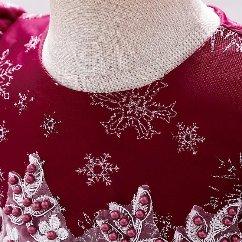 Elegant Baby Girl Dress Beaded Lace Birthday Party For 0 To 5 Years - ToylandEU