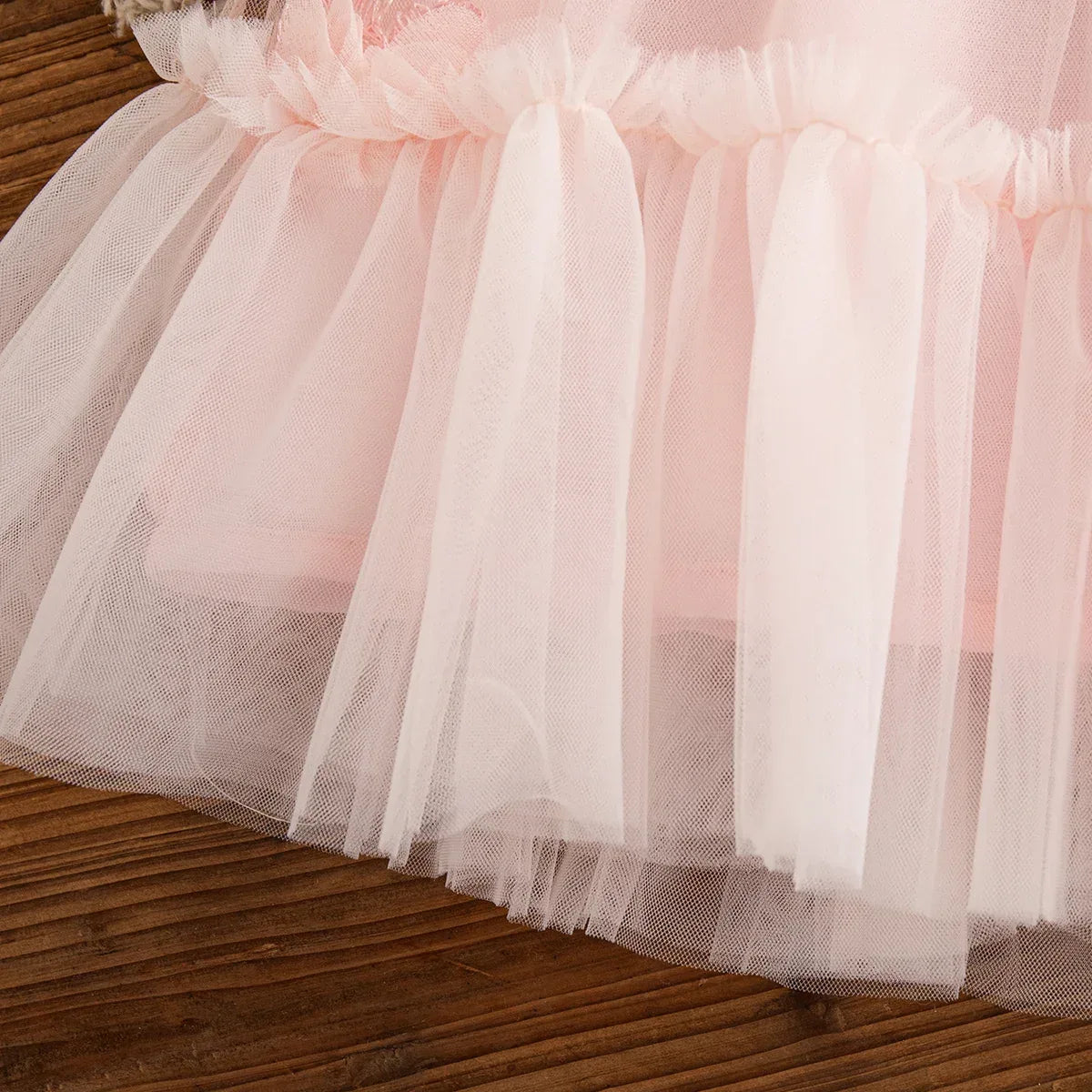 Elegant Baby Girl Dress Embroidered Floral Sleeveless For Weddings - ToylandEU