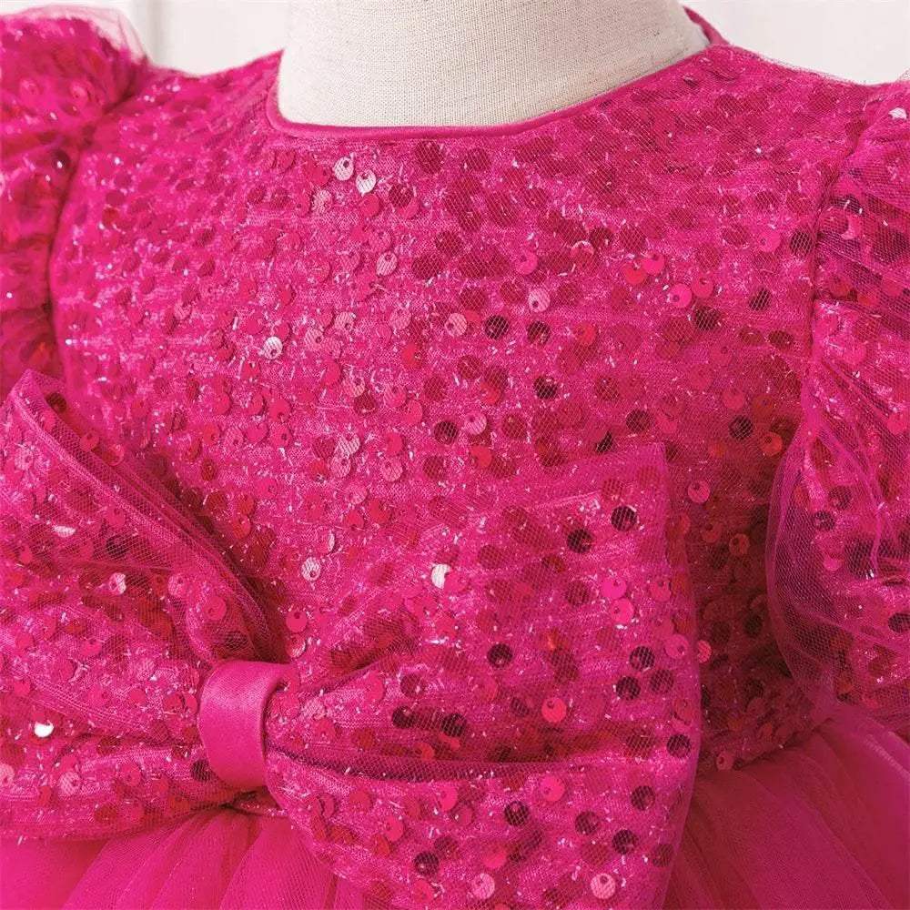  Elegant Baby Girl Party Dress Flying Sleeve Toyland EU -  ToylandEU™