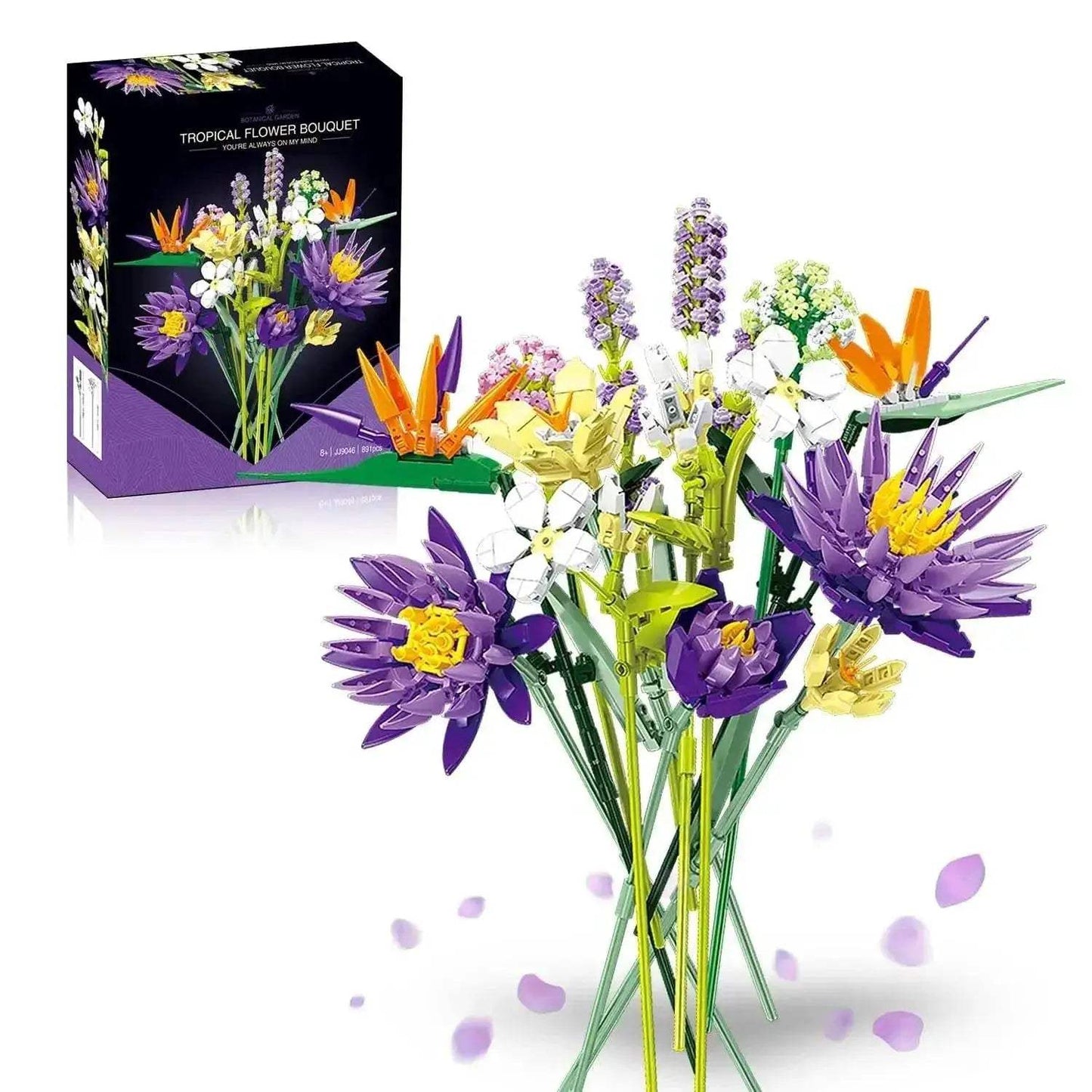  Elegant Building Blocks Six Flower Bouquet Toyland EU -  ToylandEU™