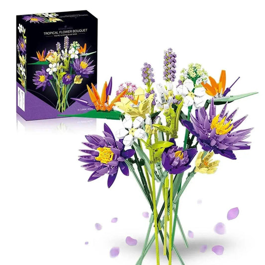  Elegant Building Blocks Six Flower Bouquet Toyland EU -  ToylandEU™