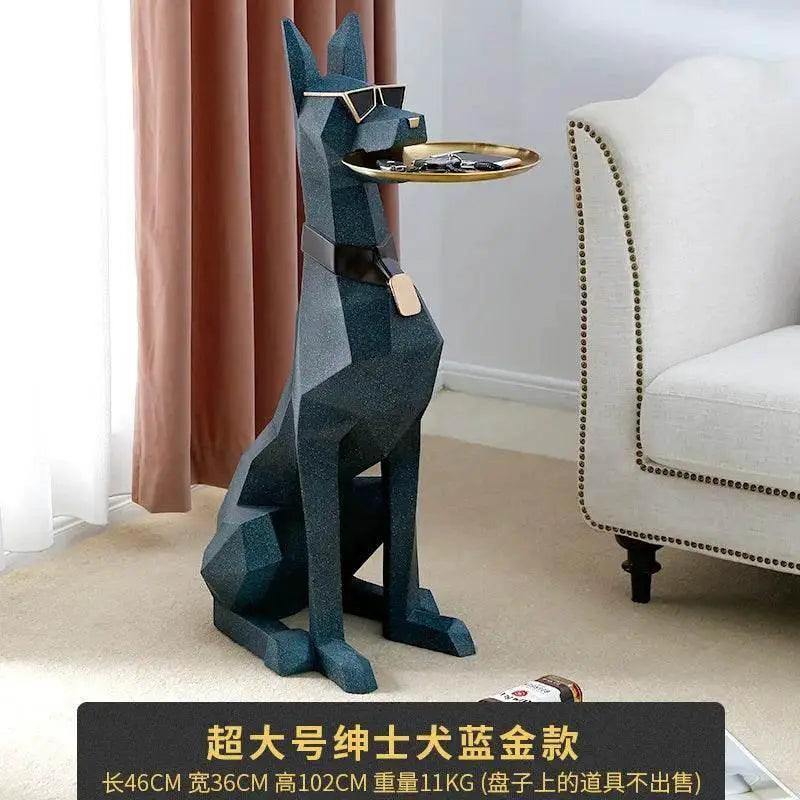  Elegant Doberman Figurine Side Table 2In1 Toyland EU -  ToylandEU™