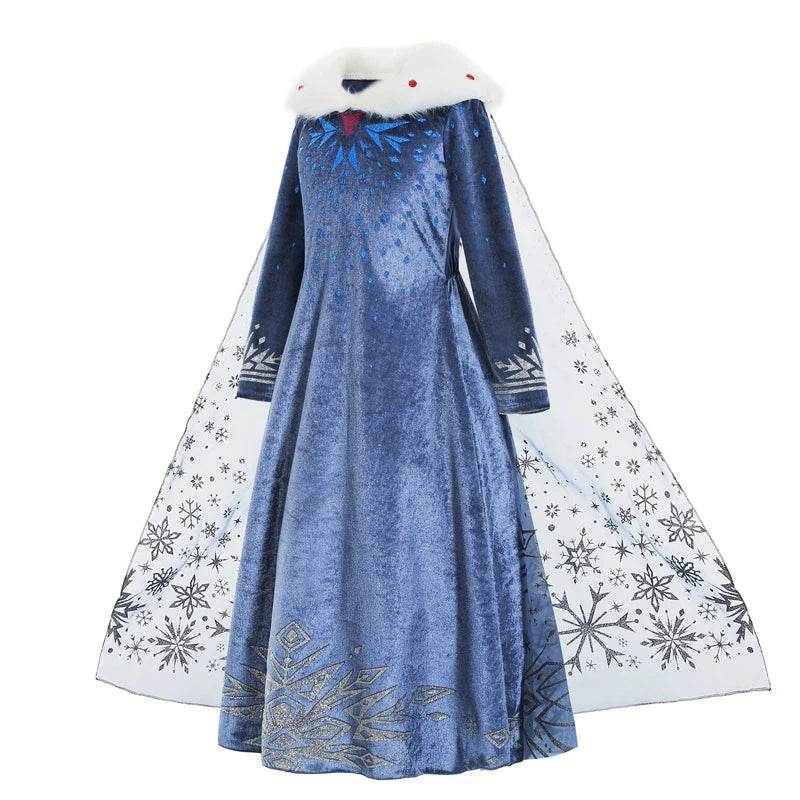 Elegant Girls Elsa Dress With Appliques For Birthday Party - ToylandEU